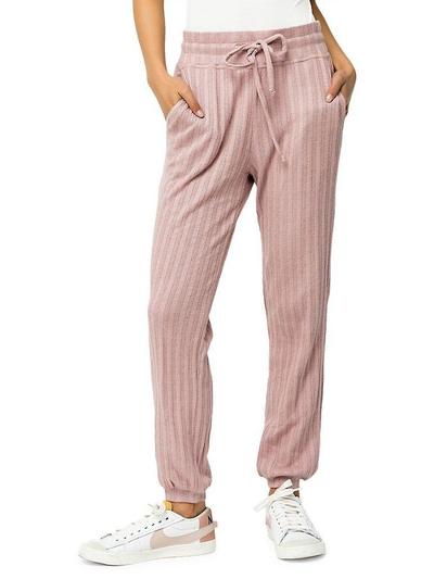 Women's Pointelle Drawstring Joggers - M