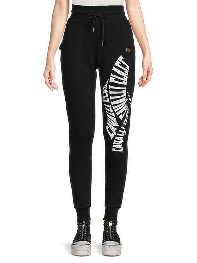 Cavalli Class Women's Logo Graphic Joggers - Black