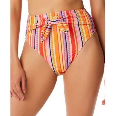 Escape To Pacific High-waist Bikini Bottoms In Femme Stripe