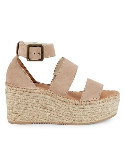 Palma Suede Espadrille Platform Sandals - Blush