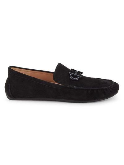 Tully Suede Bit Driving Loafers - Black - 9.5