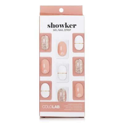 Showker Gel Nail Strip - CSA201 Gold Line Beige