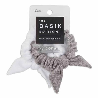 Basik Microfiber Bow Scrunchies