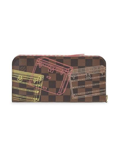 Limited Edition Christmas Animation 2014 Insolite Damier Ebene Bifold Continental Wallet - Brown