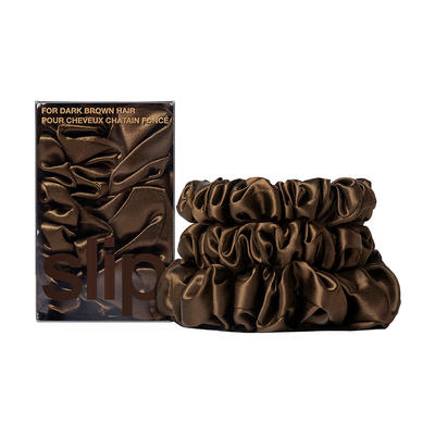 Back To Basics Assorted Scrunchie Set - Dark Brown