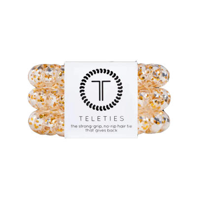 Large Hair Ties - Glitter & Gold