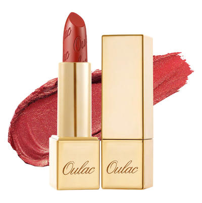 Metallic Shine Lipstick - 02 Dangerous - Metallic Orange Red