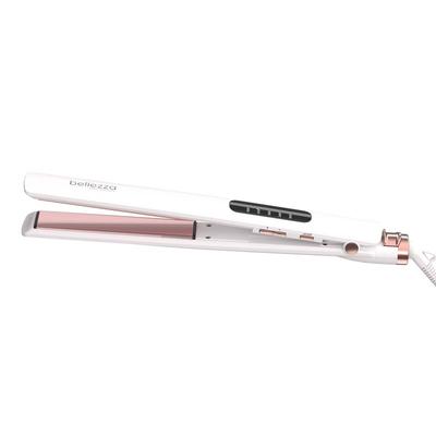 SleekBeauty - 1 Digital Flat Iron - White-Pink Rose