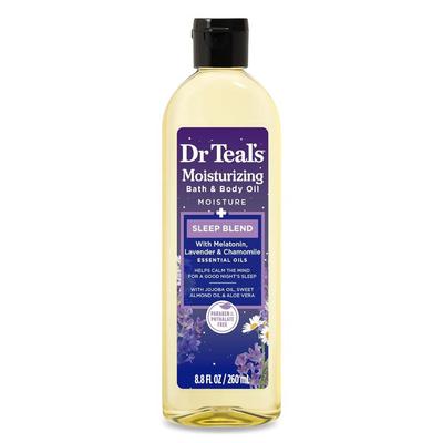 Moisturizing Bath & Body Oil With Melatonin, Lavender & Chamomile