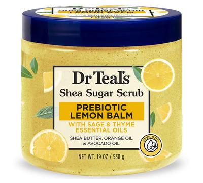 Shea Sugar Scrub - Prebiotic Lemon Balm With Sage And Thyme Essential Oils
