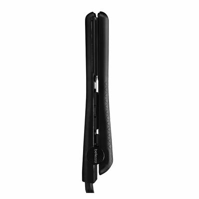 Lux Beauty - 1.25inch Solid Ceramic Ionic & Far-Infrared Technology Flat Iron - Black