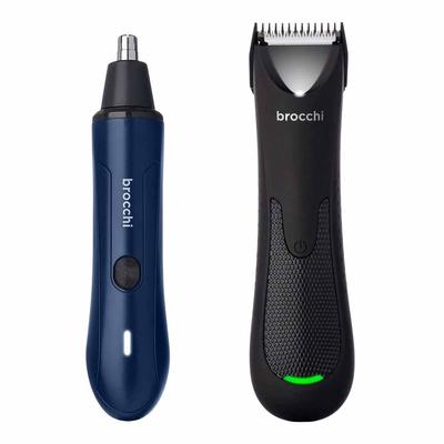 Portable Precision Trimmer & Nasal Hair Remover Set - Blue