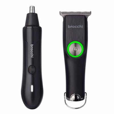Portable Precision Trimmer & Nasal Hair Remover Set - Black