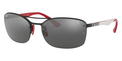 Scuderia Ferrari Collection Polarized Sunglasses - RB3617M - Polished Black/Grey Mirror Silver