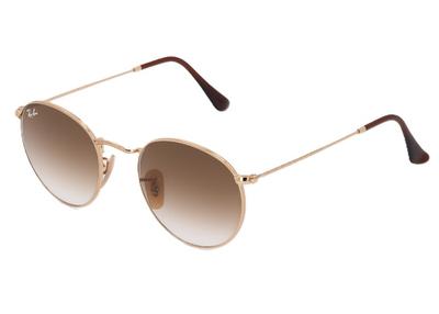 Round Metal Sunglasses - RB3447 - Gold/Brown Gradient