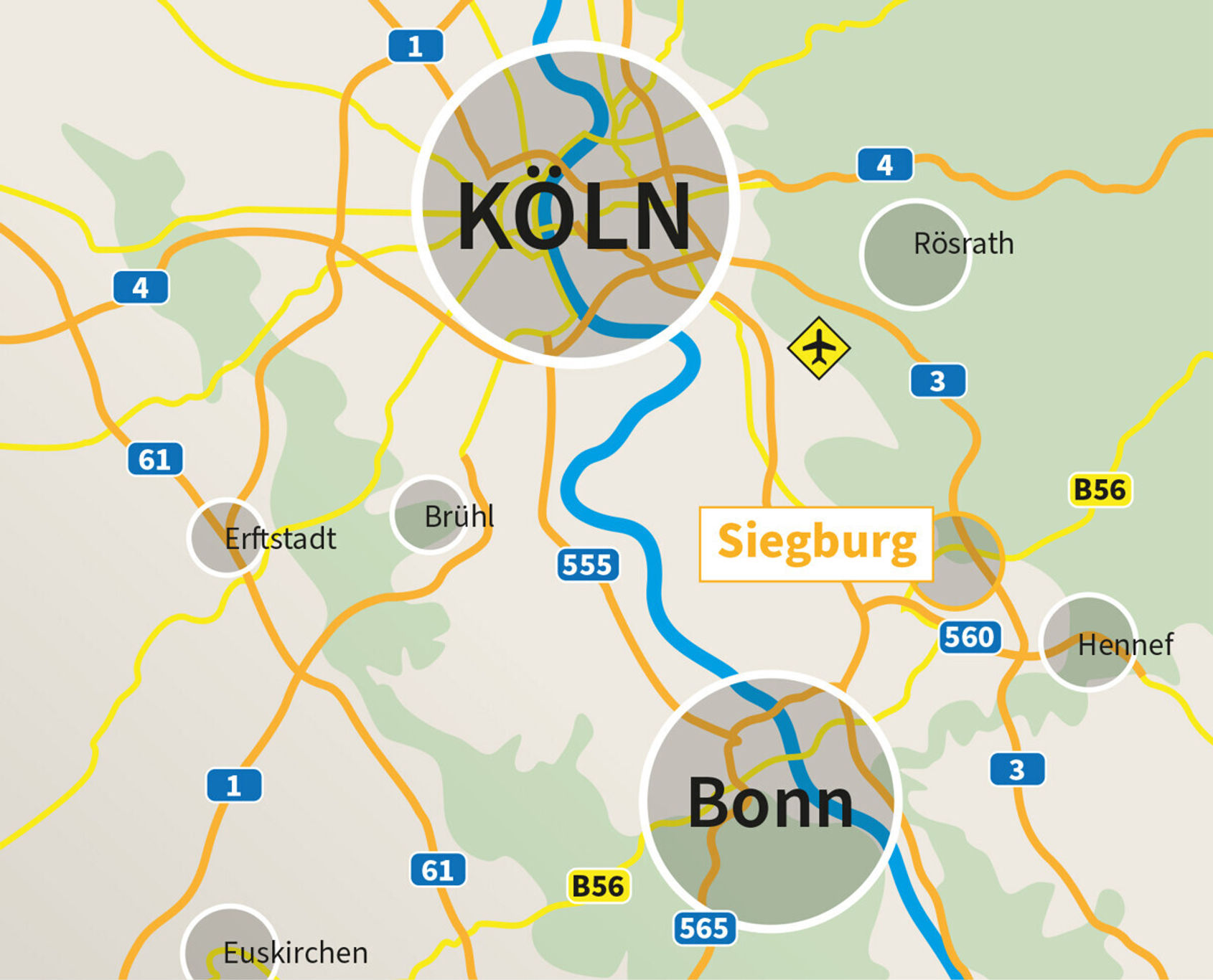 Übersichtskarte – Dachgeschosswohnung in Siegburg, Bild 14
