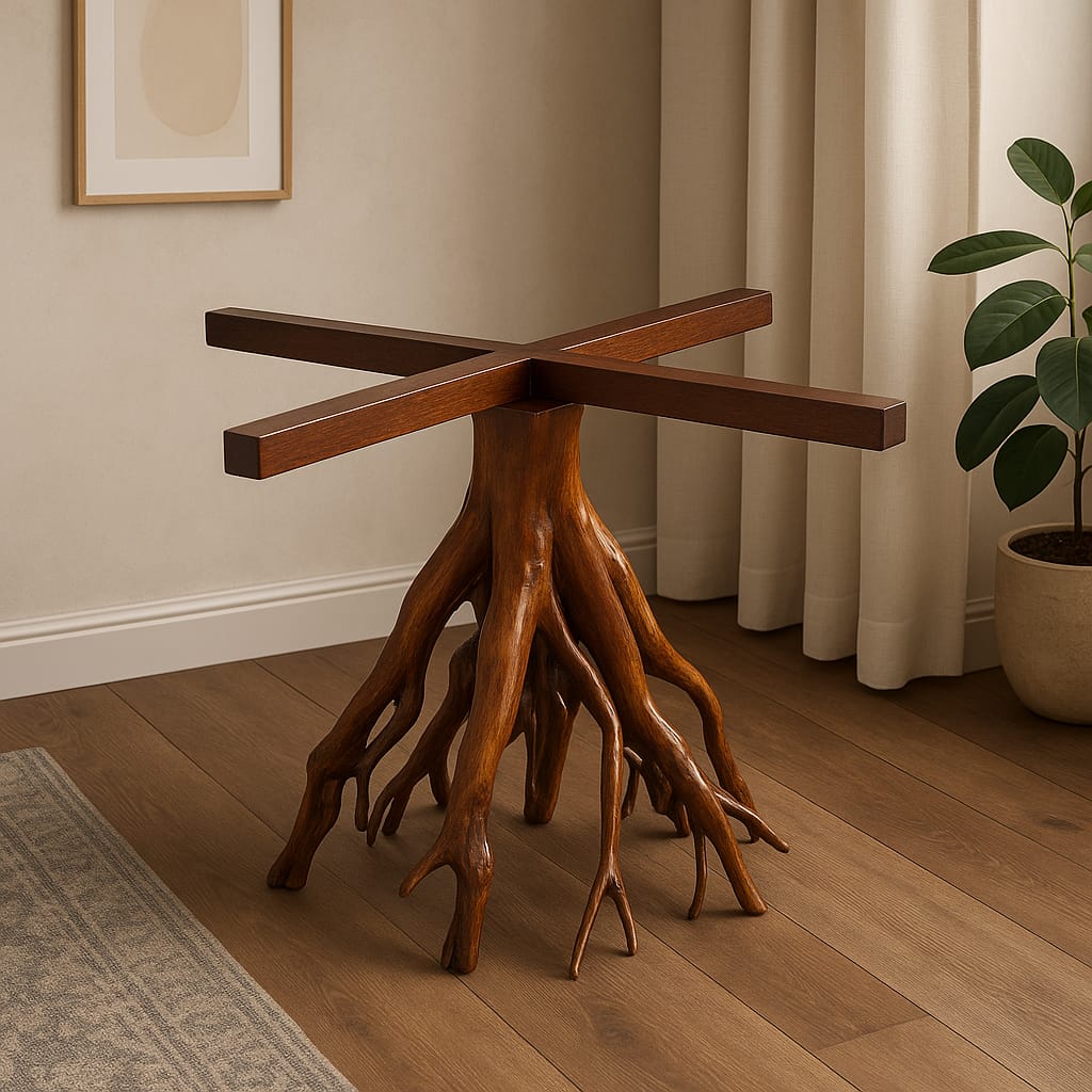 Wooden Hand Made Root Table Stand
