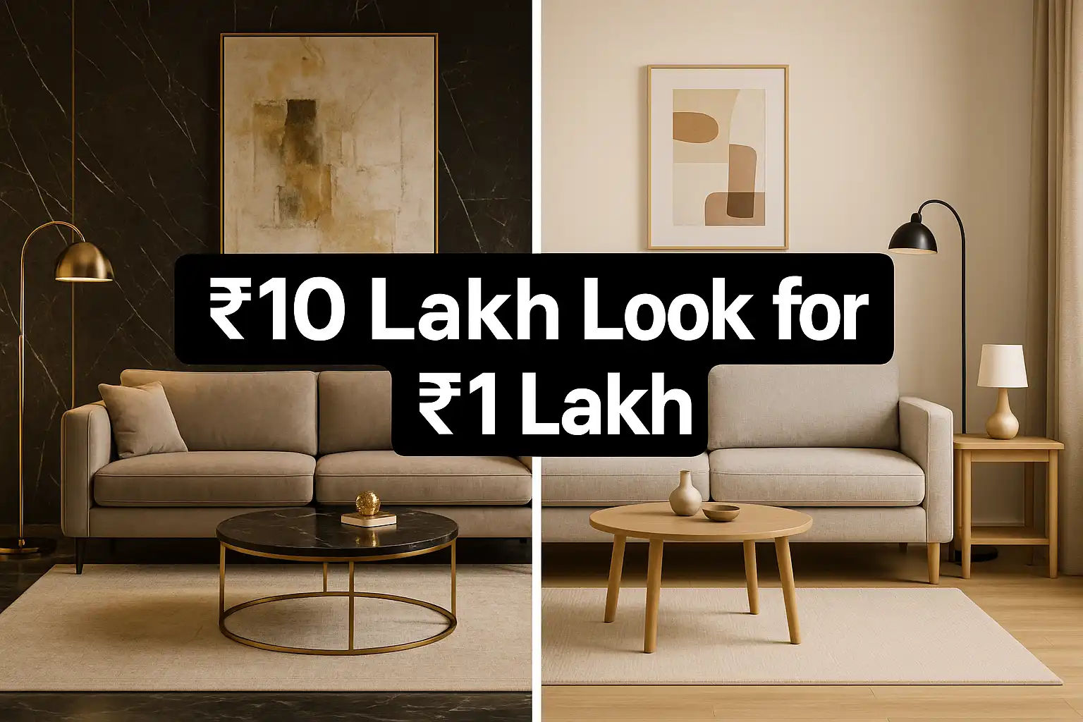 Interior Designers Revealed Their ₹10 Lakh Look Can Be Done for ₹1 Lakh (Here's How)