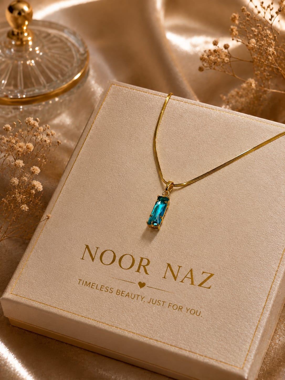 Azure Radiance Pendant Necklace