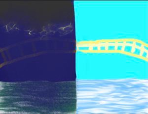 Artwork titled "Halfway bridge", submitted by Willa on October 27, 2023.