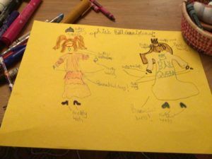 Artwork titled "Sophie’s ball gown  ideas", submitted by Willa on October 27, 2023.
