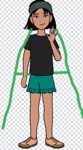 Artwork titled "Agatha the worrier", submitted by Caylee on October 27, 2023.