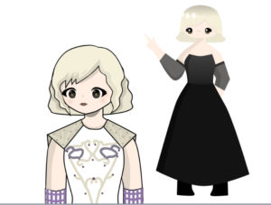 Artwork titled "sophie of gavaldon", submitted by becky  on October 27, 2023.
