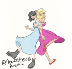Artwork titled "sophie and aggie", submitted by nictophangirl  on October 27, 2023.