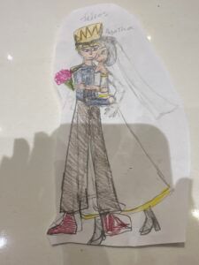 Artwork titled "Tedros and agatha", submitted by Madeleine aream on October 27, 2023.