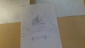 Artwork titled "school for good and evil", submitted by Laura on October 27, 2023.