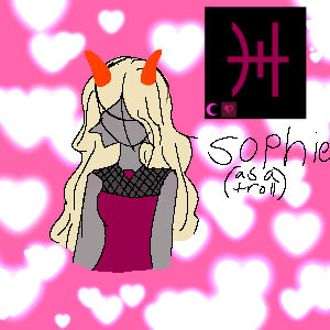 Artwork titled "Sophie but homestuckified", submitted by pip on February 21, 2025.