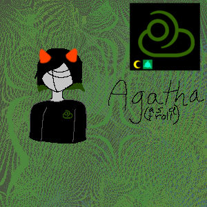 Artwork titled "Agatha but homestuck", submitted by pip on February 21, 2025.