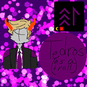Artwork titled "Tedros but Homestuck 1", submitted by pip on February 21, 2025.