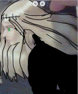 Artwork titled "Evil queen Sophie wedding", submitted by April on February 21, 2025.