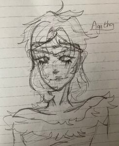 Artwork titled "Agatha", submitted by ROSE on February 21, 2025.