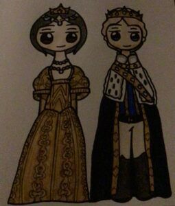 Artwork titled "Agatha and Tedros", submitted by Karis Johnston on February 21, 2025.