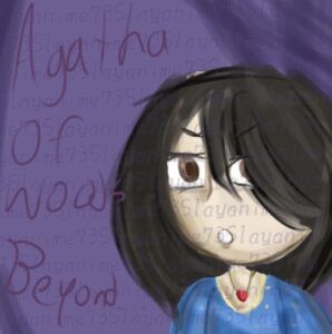Artwork titled "AGATHA SLAYING", submitted by SLAY ANIME 73 on February 21, 2025.