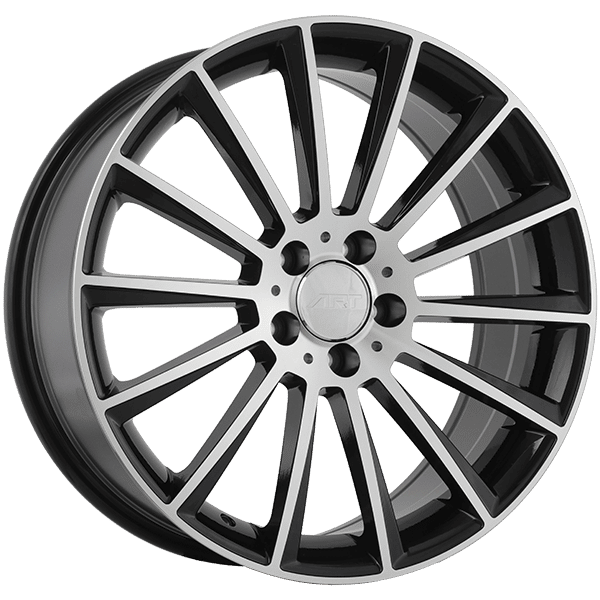 Art Replica 19" × 8.0 Alloy Wheel | 5x112 | Gloss Black - Machined Face 19" × 8.0" 5x112 Wheel