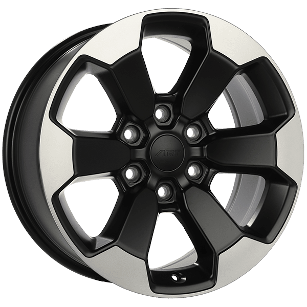 Art Replica 18" × 8.0 Alloy Wheel | 6x139.7 | Satin Black - Machined Face 18" × 8.0" 6x139.7 Wheel