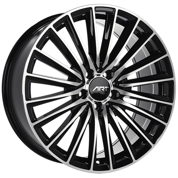 Art Replica 19" × 8.0 Alloy Wheel | 5x112 | Gloss Black - Machined Face 19" × 8.0" 5x112 Wheel