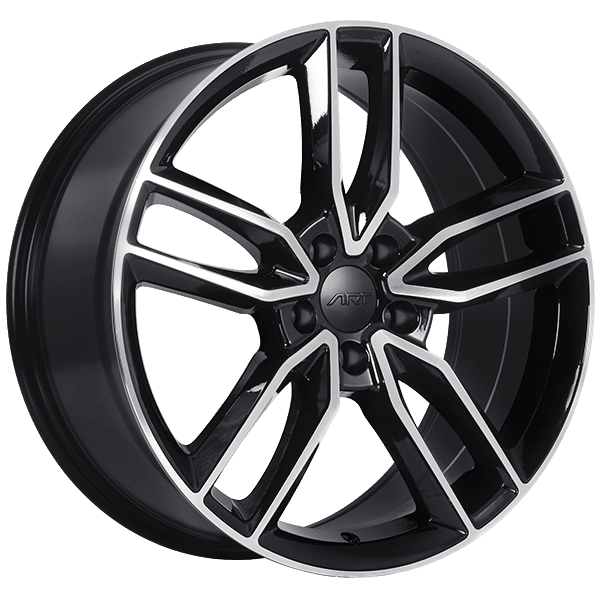 Art Replica 18" × 8.0 Alloy Wheel | 5x112 | Gloss Black - Machined Face 18" × 8.0" 5x112 Wheel