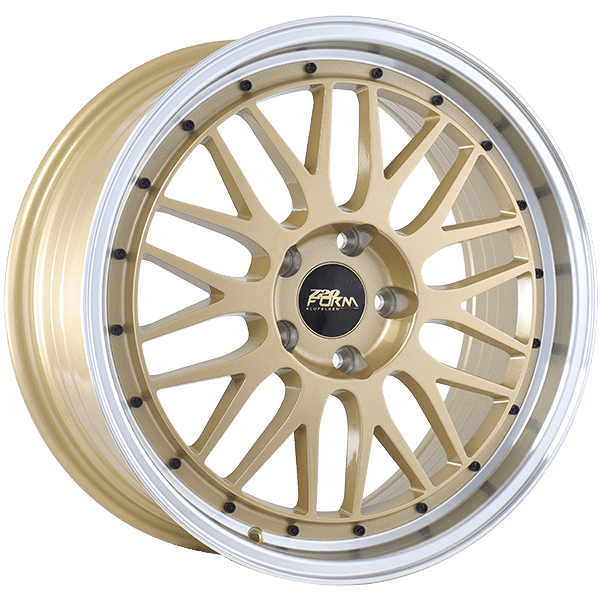 720 Form 17" × 7.5 Alloy Wheel | 5x114.3 | Gold - Machined Lip 17" × 7.5" 5x114.3 Wheel