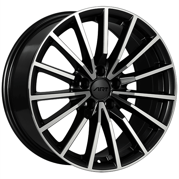 Art Replica 18" × 8.0 Alloy Wheel | 5x112 | Gloss Black - Machined Face 18" × 8.0" 5x112 Wheel