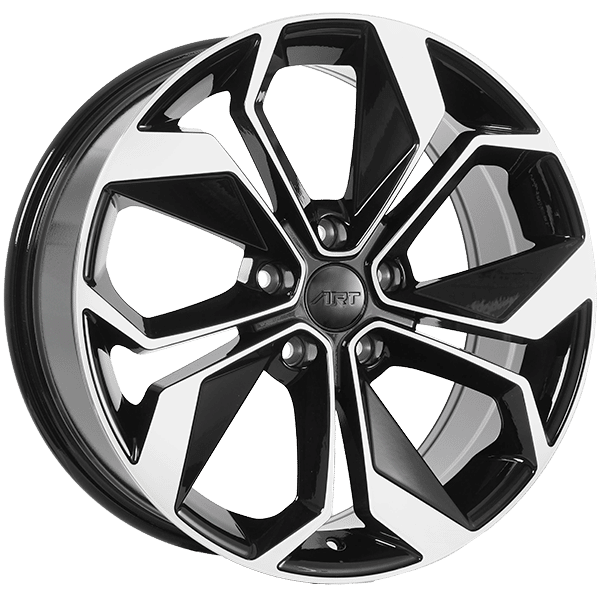 Art Replica 15" × 6.5 Alloy Wheel | 5x100 | Gloss Black - Machined Face 15" × 6.5" 5x100 Wheel