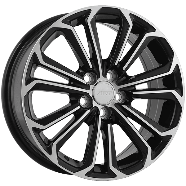 Art Replica 16" × 6.5 Alloy Wheel | 5x100 | Gloss Black - Machined Face 16" × 6.5" 5x100 Wheel