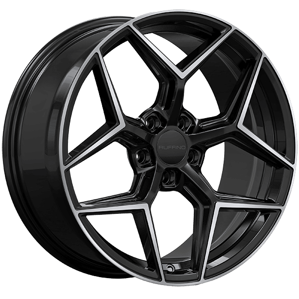 Ruffino 19" Γ 8.5 Alloy Wheel | 5x114.3 | Gloss Black - Machined Face