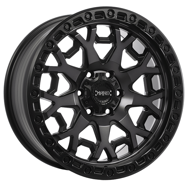 Ruffino Hard 18" × 9.0 Alloy Wheel | 6x139.7 | Satin Black - Machined Face - Smoked Clear 18" × 9.0" 6x139.7 Wheel