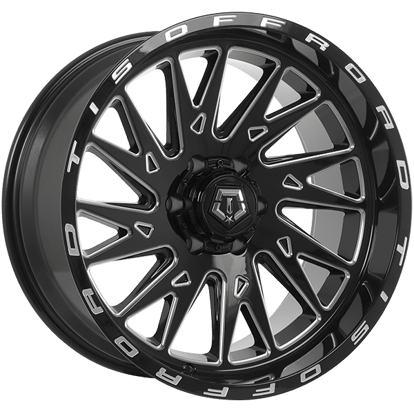 Tis Wheels 20" × 10.0 Alloy Wheel | 6x135 | Gloss Black - Milled Edge 20" × 10.0" 6x135 Wheel