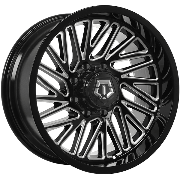 Tis Wheels 20" × 10.0 Alloy Wheel | 8x170 | Gloss Black - Milled Edge 20" × 10.0" 8x170 Wheel