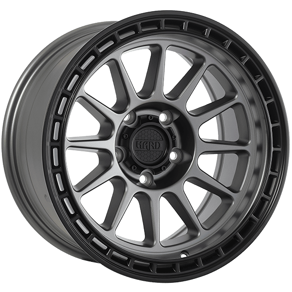 Ruffino Hard 17" × 8.5 Alloy Wheel | 5x127 | Satin Gray - Black Lip 17" × 8.5" 5x127 Wheel